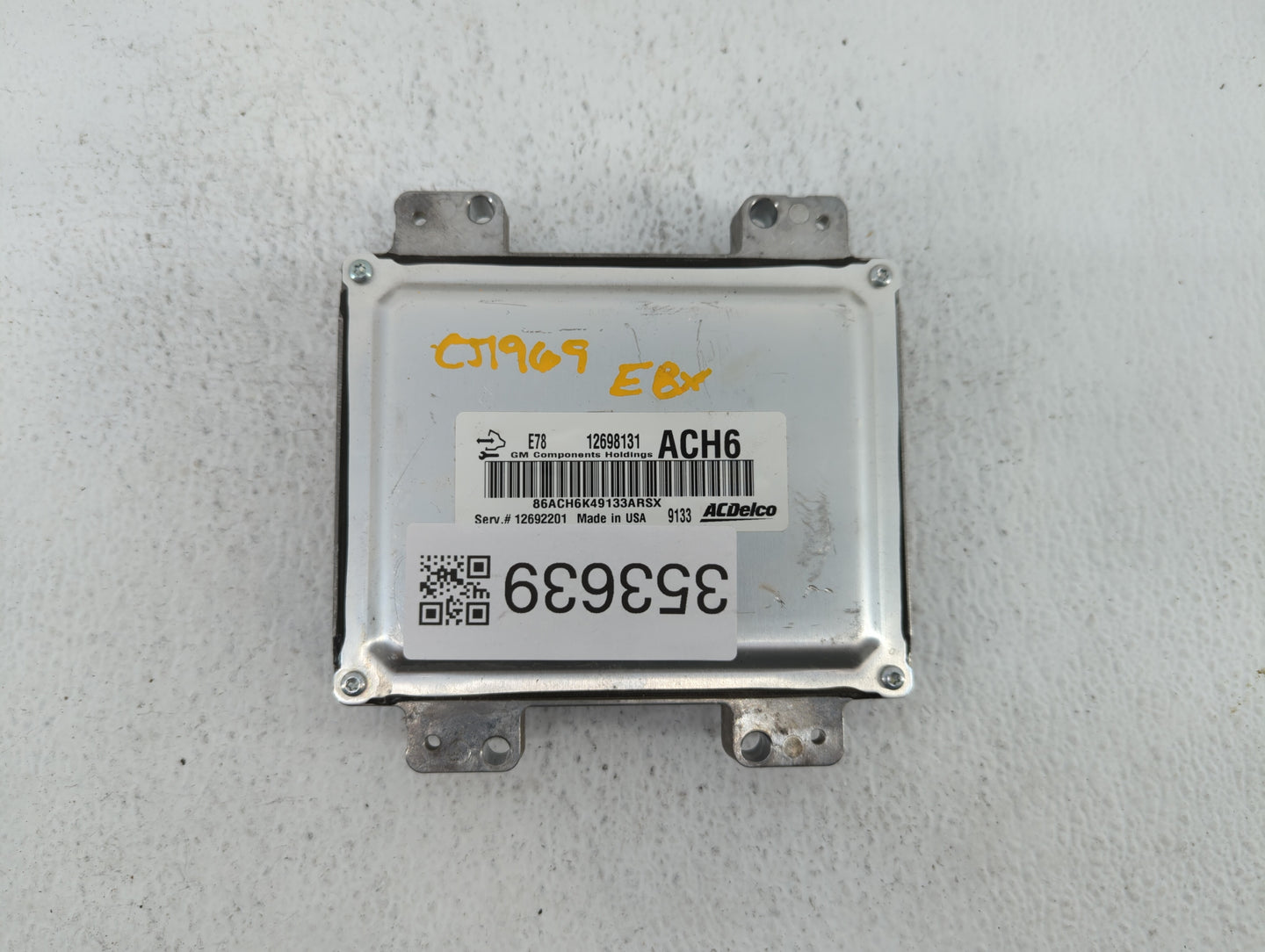 2017-2018 Chevrolet Trax PCM Engine Control Computer ECU ECM PCU OEM P/N:12697793 12706635, 12679097 Fits Fits 2017 2018 201