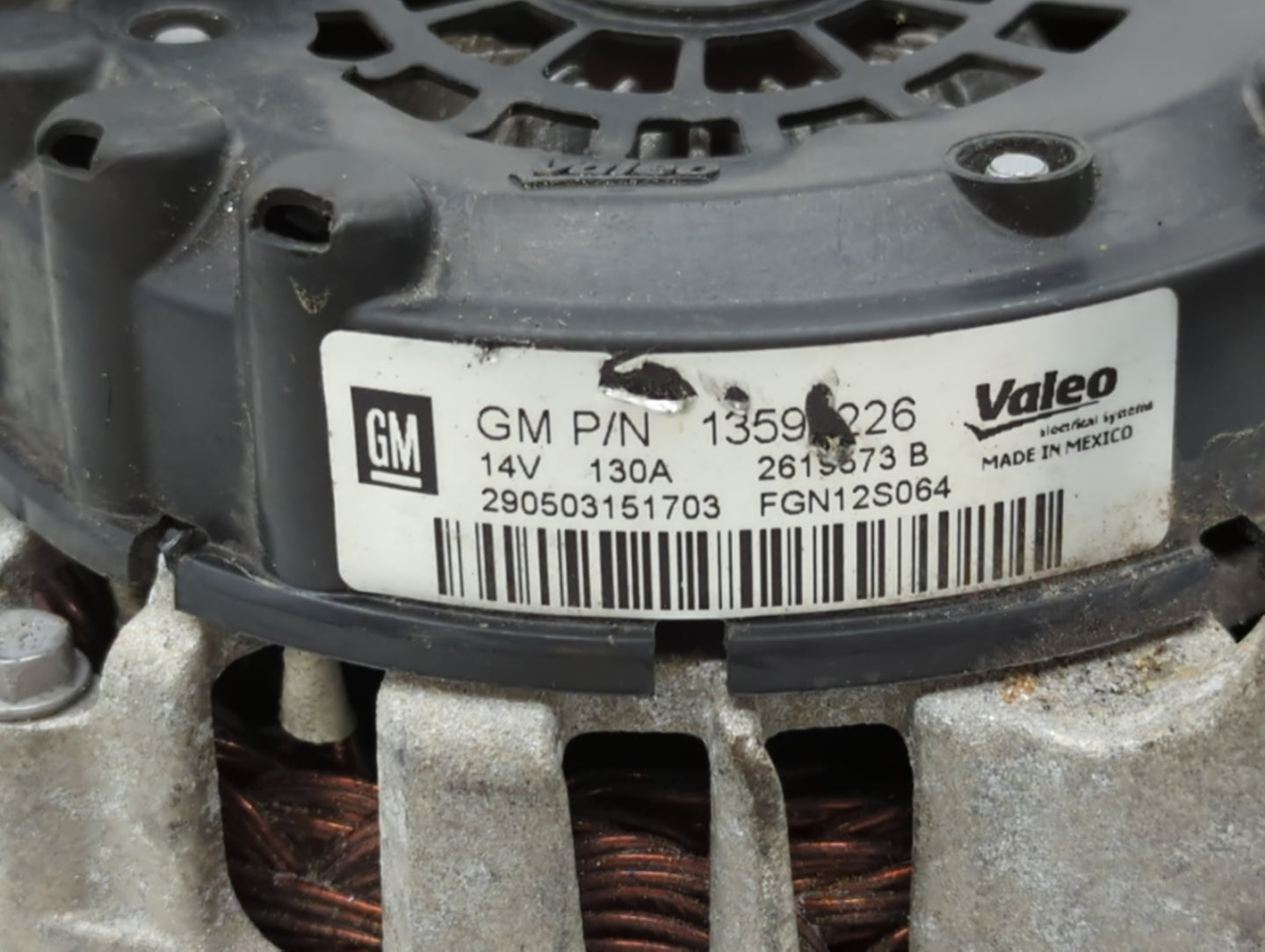 2013-2018 Chevrolet Trax Alternator Replacement Generator Charging Assembly Engine OEM P/N:13577154 13597226 Fits OEM Used A