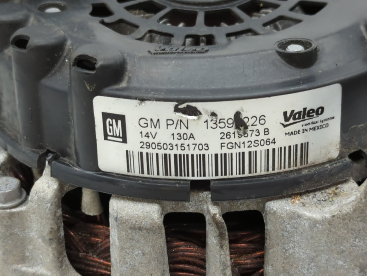 2013-2018 Chevrolet Trax Alternator Replacement Generator Charging Assembly Engine OEM P/N:13577154 13597226 Fits OEM Used A