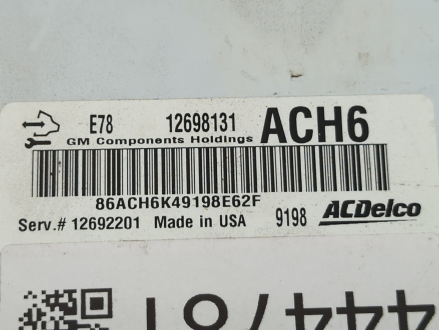 2017-2021 Chevrolet Trax PCM Engine Control Computer ECU ECM PCU OEM P/N:12668986 12670309 Fits Fits 2017 2018 2019 2020 202