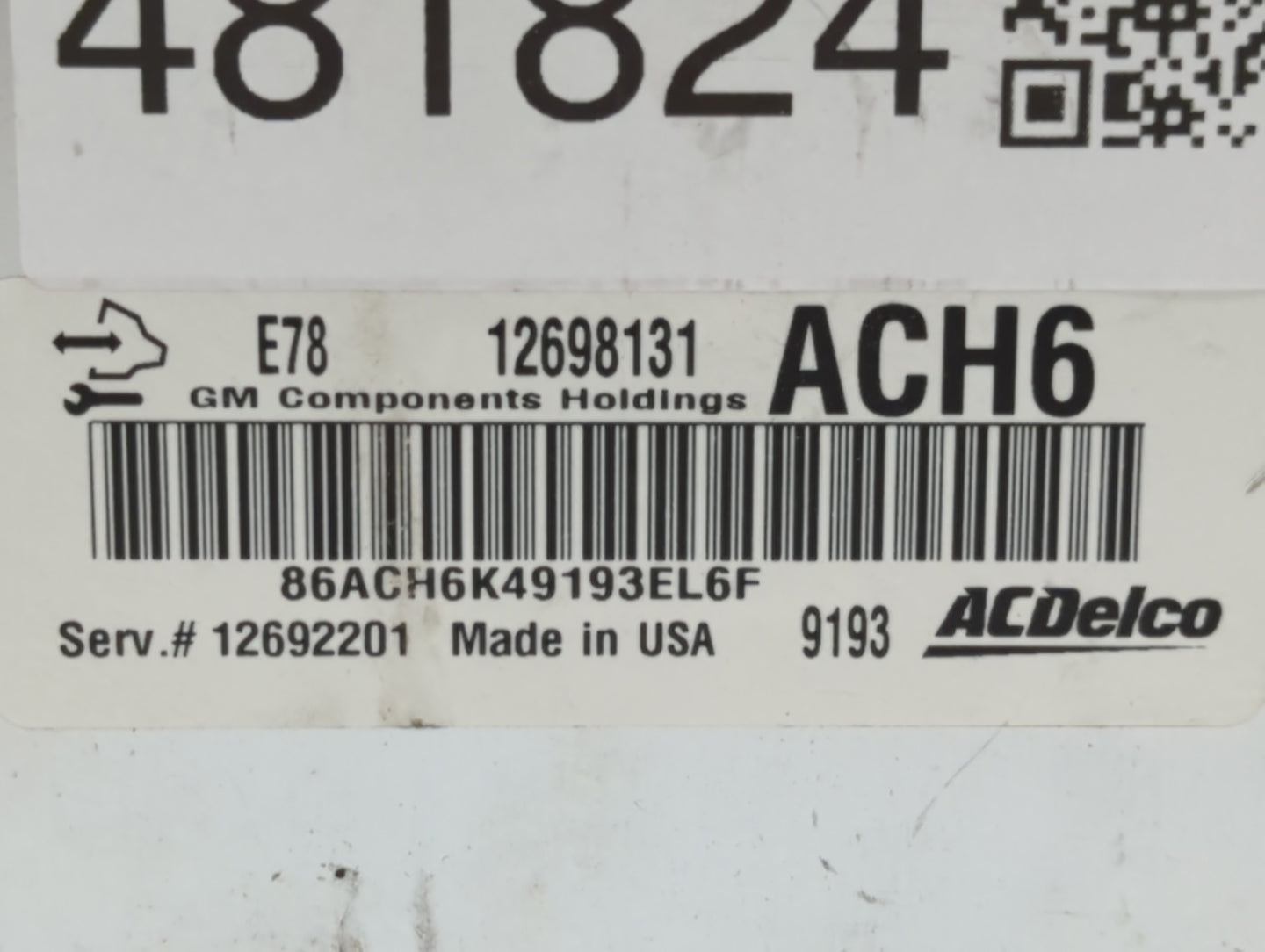 2017-2021 Chevrolet Trax PCM Engine Control Computer ECU ECM PCU OEM P/N:12668986 12677671 Fits Fits 2017 2018 2019 2020 202