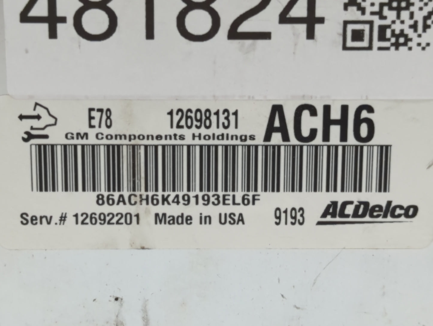 2017-2021 Chevrolet Trax PCM Engine Control Computer ECU ECM PCU OEM P/N:12668986 12677671 Fits Fits 2017 2018 2019 2020 202