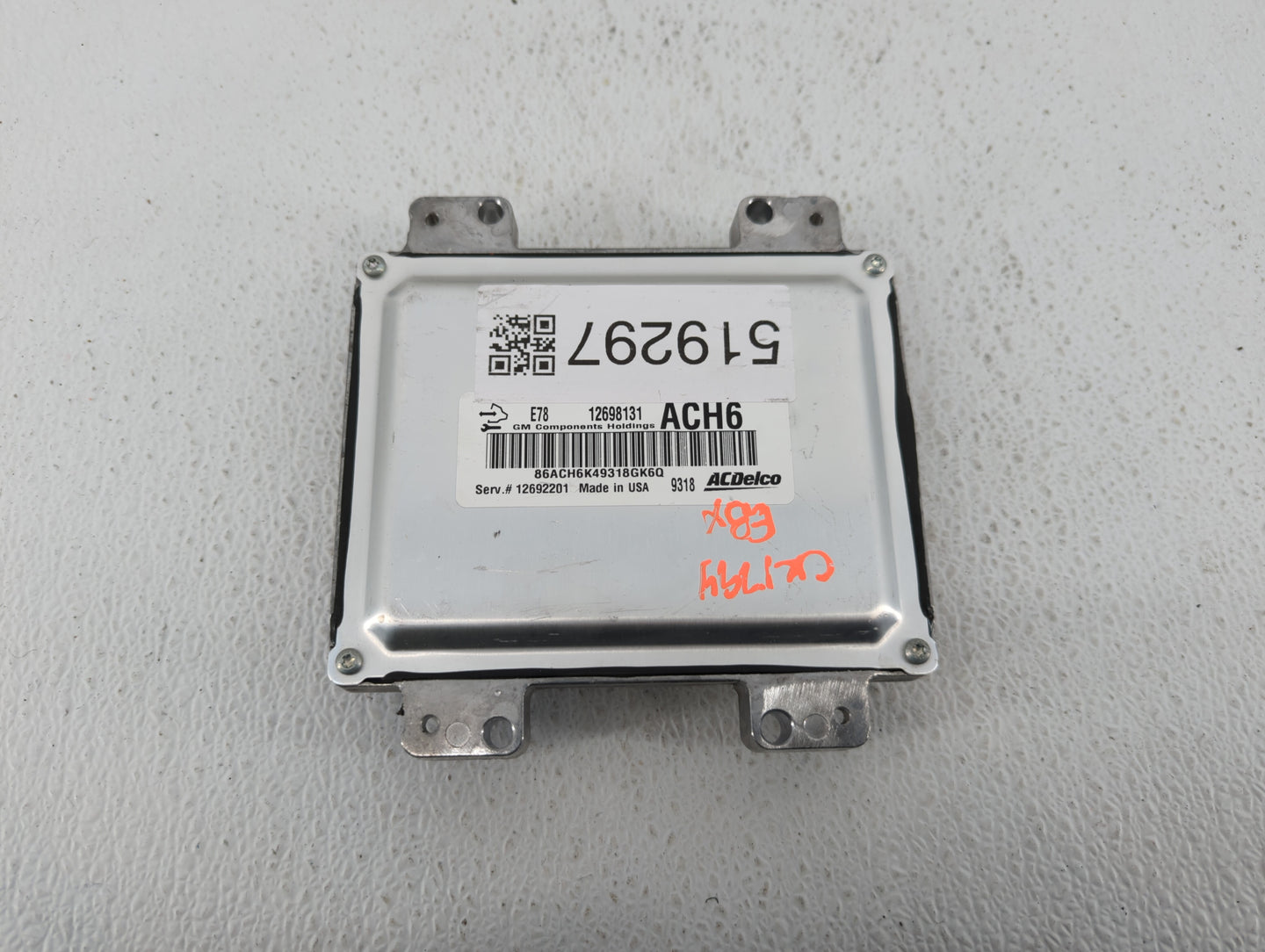 2017-2021 Chevrolet Trax PCM Engine Control Computer ECU ECM PCU OEM P/N:12698131 12692201 Fits Fits 2017 2018 2019 2020 202