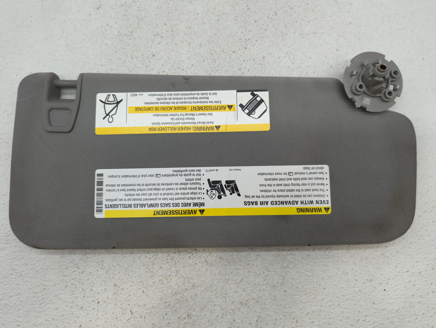 2017-2021 Chevrolet Trax Sun Visor Shade Replacement Driver Left Mirror Fits Fits 2017 2018 2019 2020 2021 OEM Used Auto Par