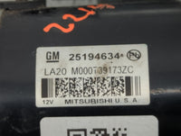 2013-2021 Chevrolet Trax Car Starter Motor Solenoid OEM P/N:M000T39173ZC 25194634 Fits OEM Used Auto Parts - Oemusedautopart