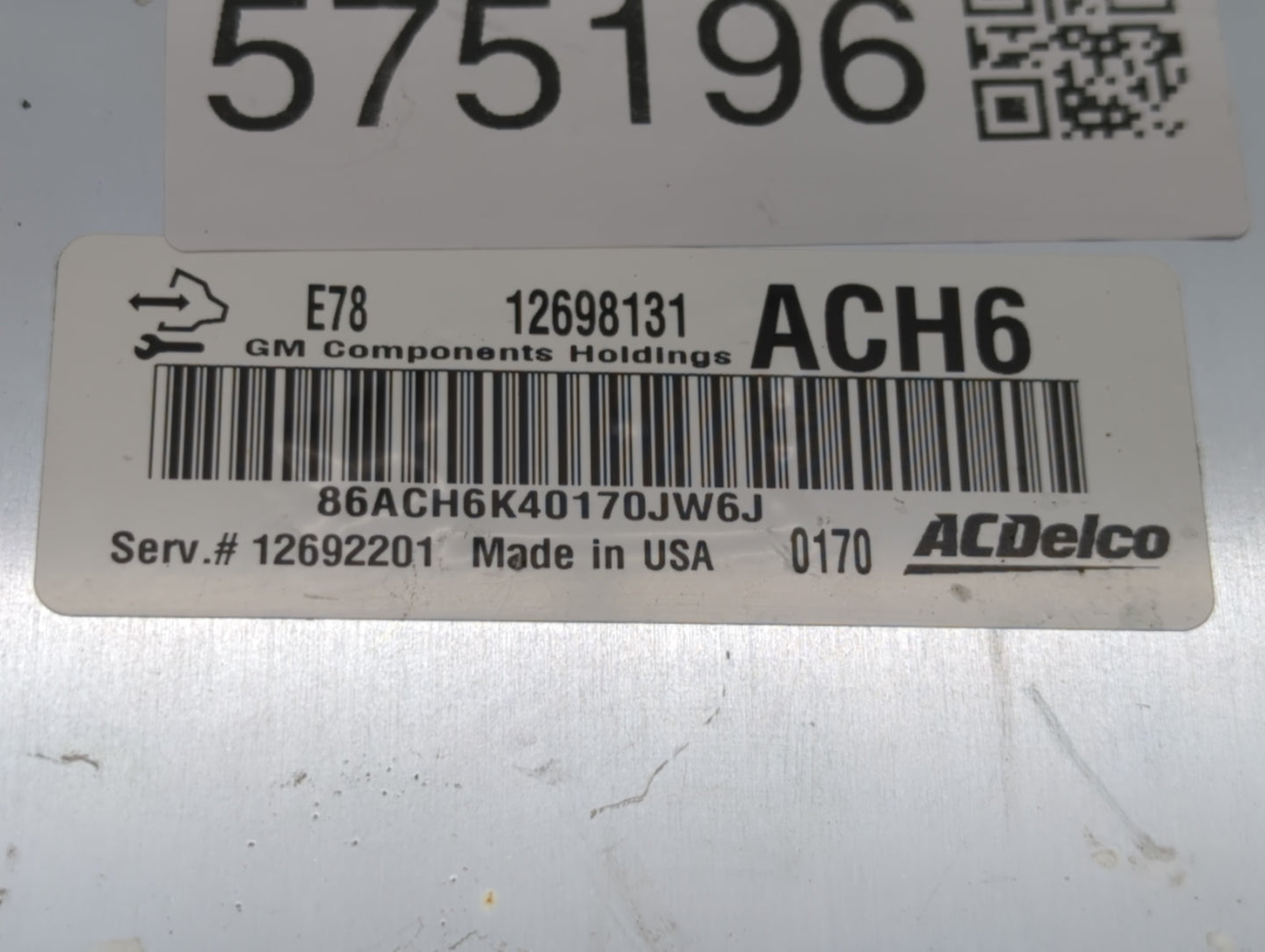 2017-2021 Chevrolet Trax PCM Engine Control Computer ECU ECM PCU OEM P/N:12698131 Fits Fits 2017 2018 2019 2020 2021 OEM Use