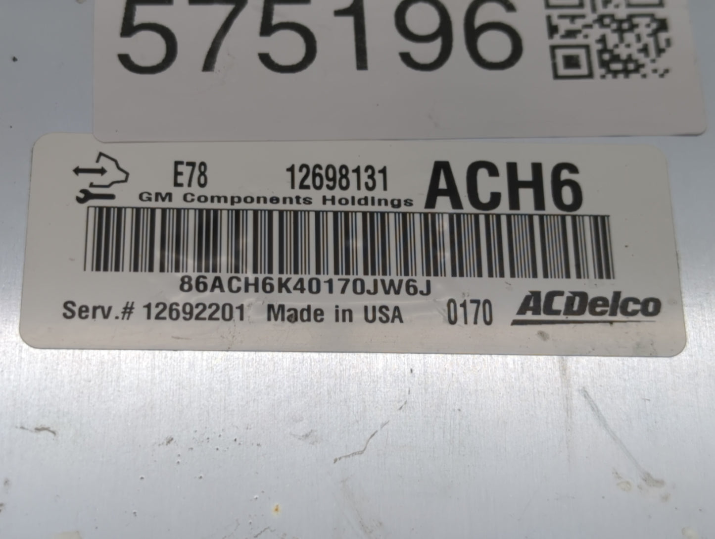 2017-2021 Chevrolet Trax PCM Engine Control Computer ECU ECM PCU OEM P/N:12698131 Fits Fits 2017 2018 2019 2020 2021 OEM Use