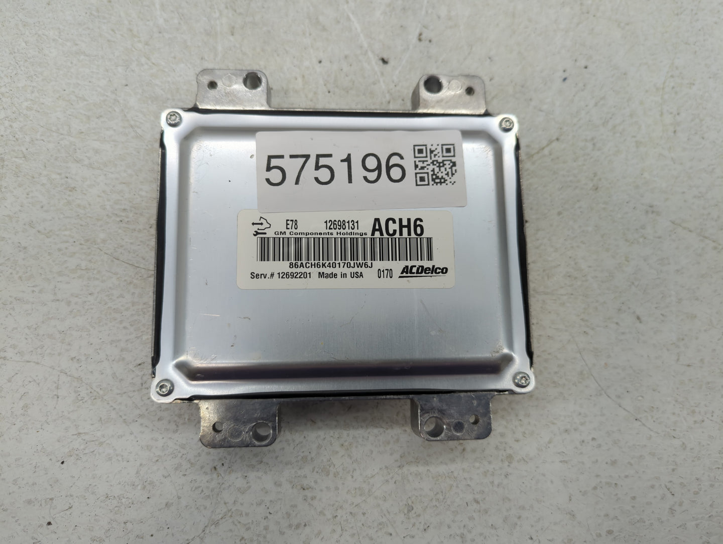 2017-2021 Chevrolet Trax PCM Engine Control Computer ECU ECM PCU OEM P/N:12698131 Fits Fits 2017 2018 2019 2020 2021 OEM Use