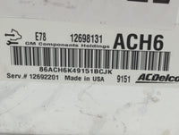 2017-2021 Chevrolet Trax PCM Engine Control Computer ECU ECM PCU OEM P/N:12698131 Fits Fits 2017 2018 2019 2020 2021 OEM Use