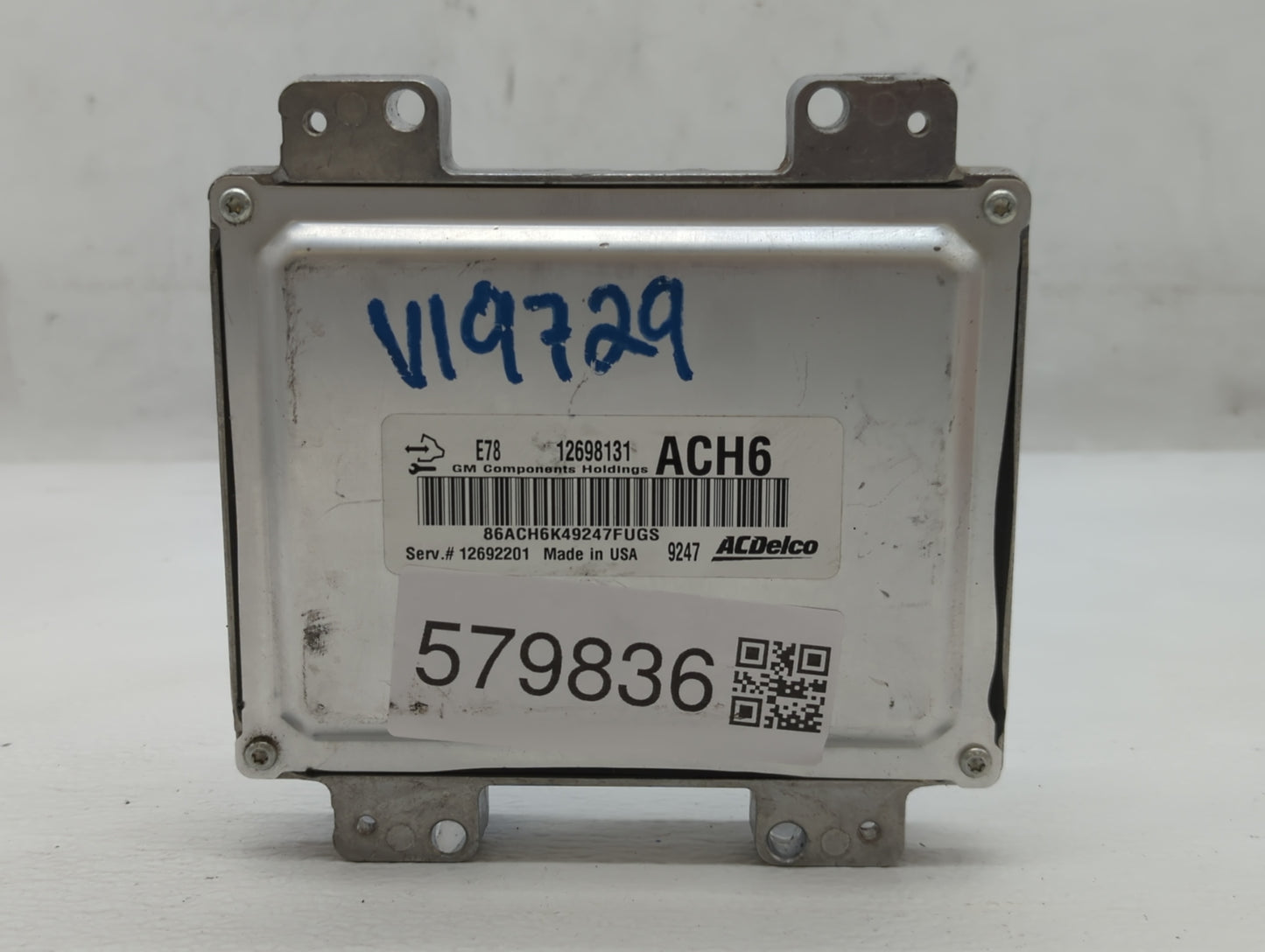 2017-2021 Chevrolet Trax PCM Engine Control Computer ECU ECM PCU OEM P/N:12698131 Fits Fits 2017 2018 2019 2020 2021 OEM Use