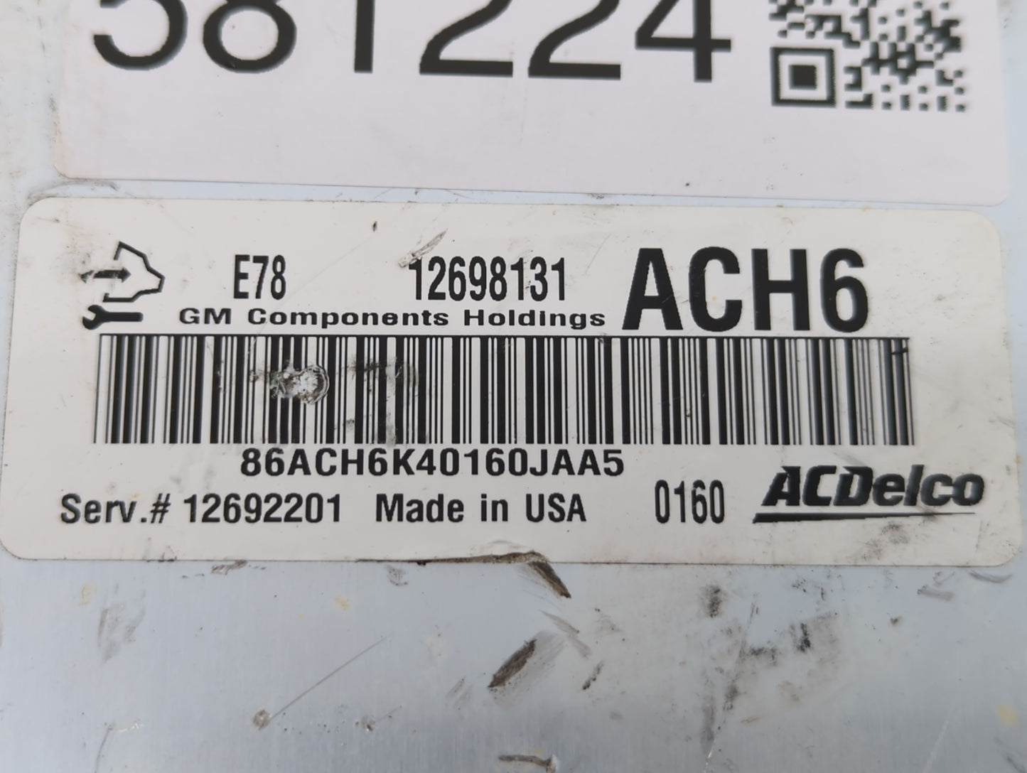 2017-2021 Chevrolet Trax PCM Engine Control Computer ECU ECM PCU OEM P/N:12698131 Fits Fits 2017 2018 2019 2020 2021 OEM Use