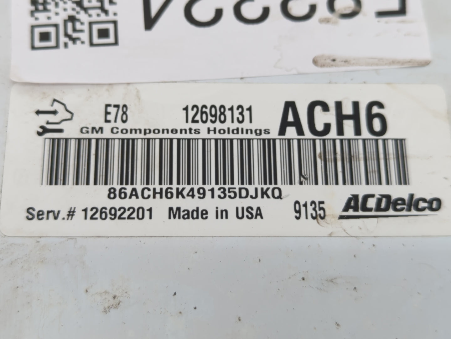 2017-2021 Chevrolet Trax PCM Engine Control Computer ECU ECM PCU OEM P/N:E78 12698131 12698131 Fits Fits 2017 2018 2019 2020