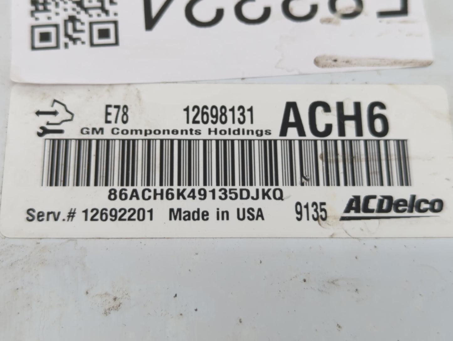 2017-2021 Chevrolet Trax PCM Engine Control Computer ECU ECM PCU OEM P/N:E78 12698131 12698131 Fits Fits 2017 2018 2019 2020