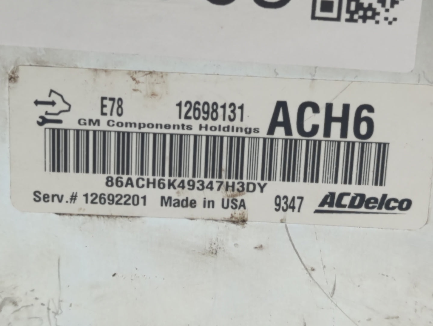 2017-2021 Chevrolet Trax PCM Engine Control Computer ECU ECM PCU OEM P/N:12698131 Fits Fits 2017 2018 2019 2020 2021 OEM Use