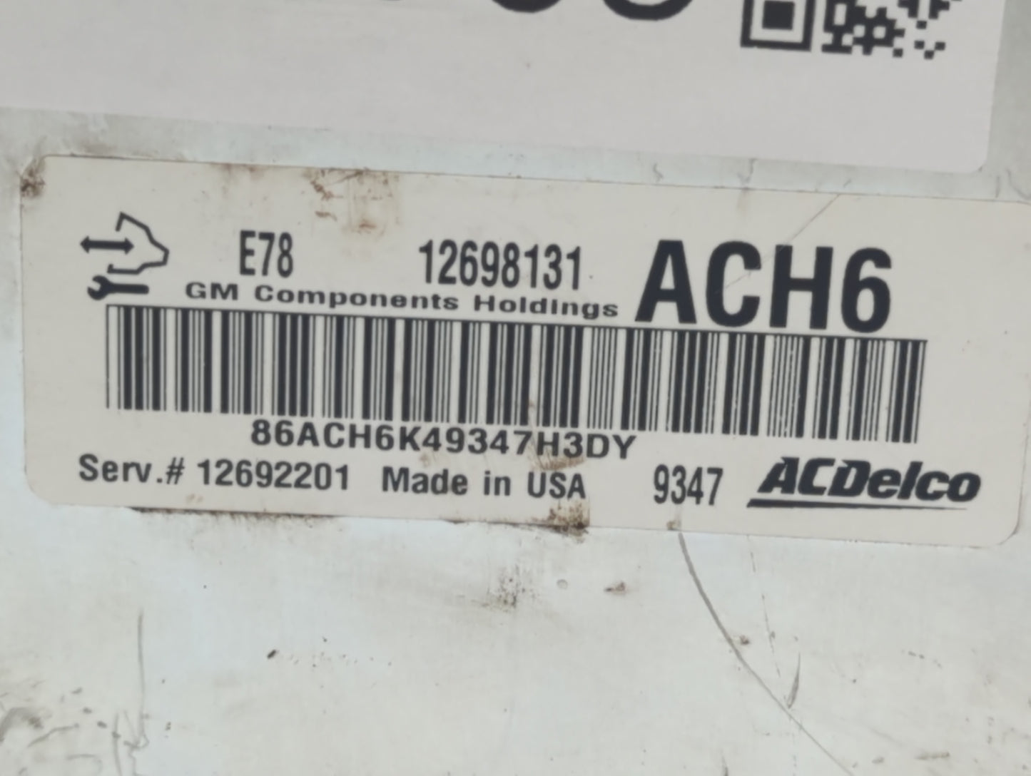 2017-2021 Chevrolet Trax PCM Engine Control Computer ECU ECM PCU OEM P/N:12698131 Fits Fits 2017 2018 2019 2020 2021 OEM Use