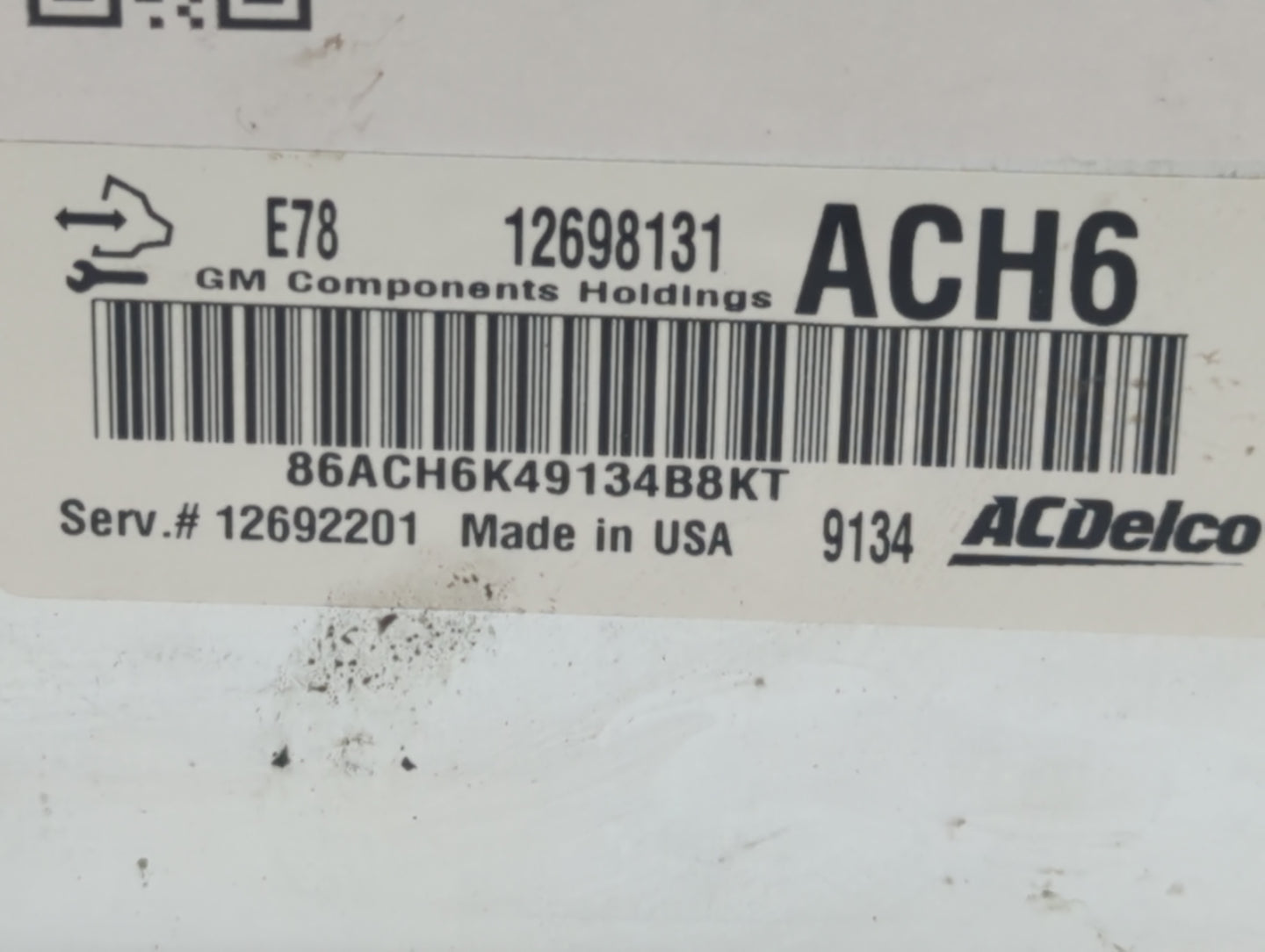 2017-2021 Chevrolet Trax PCM Engine Control Computer ECU ECM PCU OEM P/N:12698131 Fits Fits 2017 2018 2019 2020 2021 OEM Use