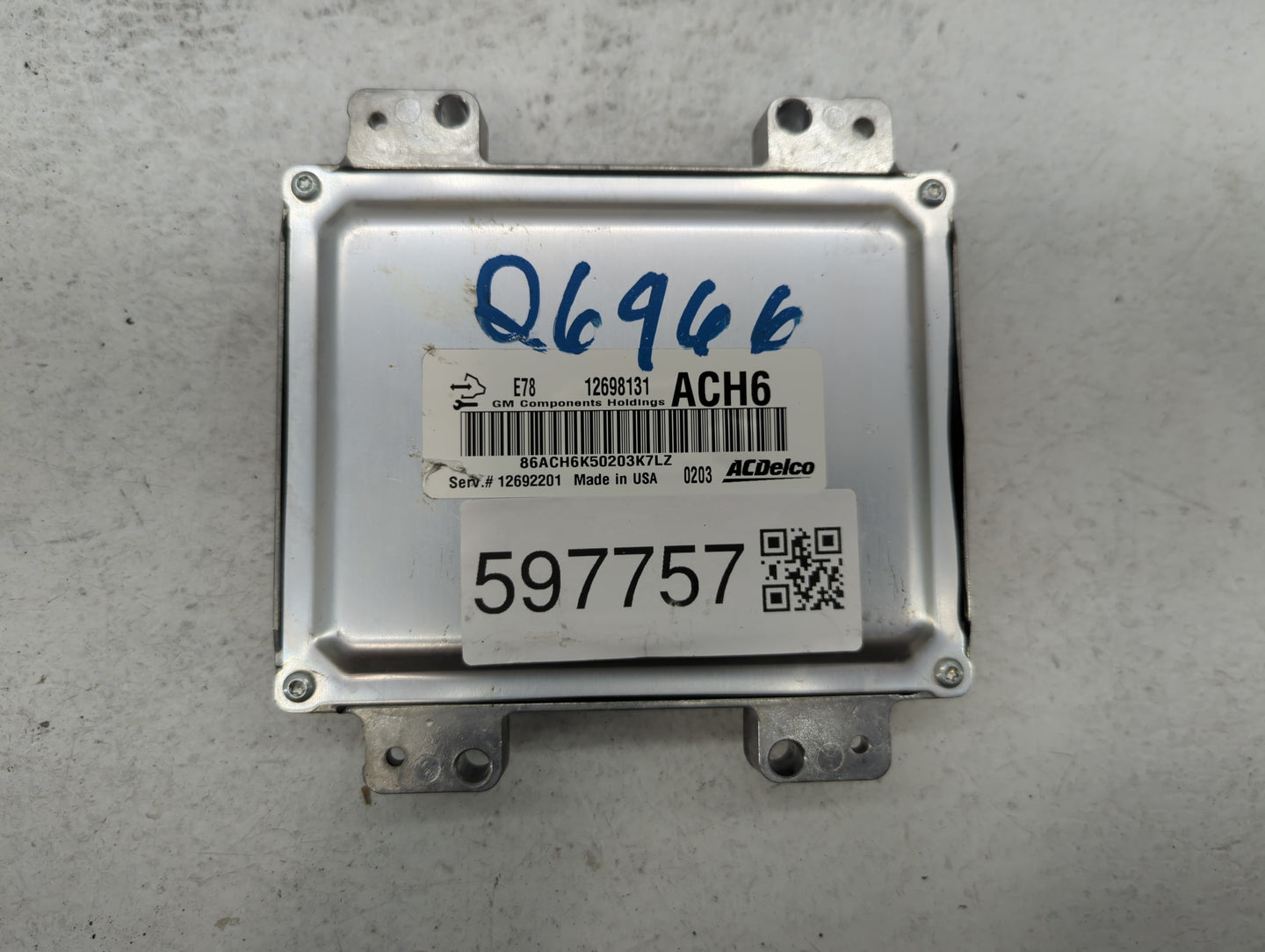 2017-2021 Chevrolet Trax PCM Engine Control Computer ECU ECM PCU OEM P/N:12698131 Fits Fits 2017 2018 2019 2020 2021 OEM Use