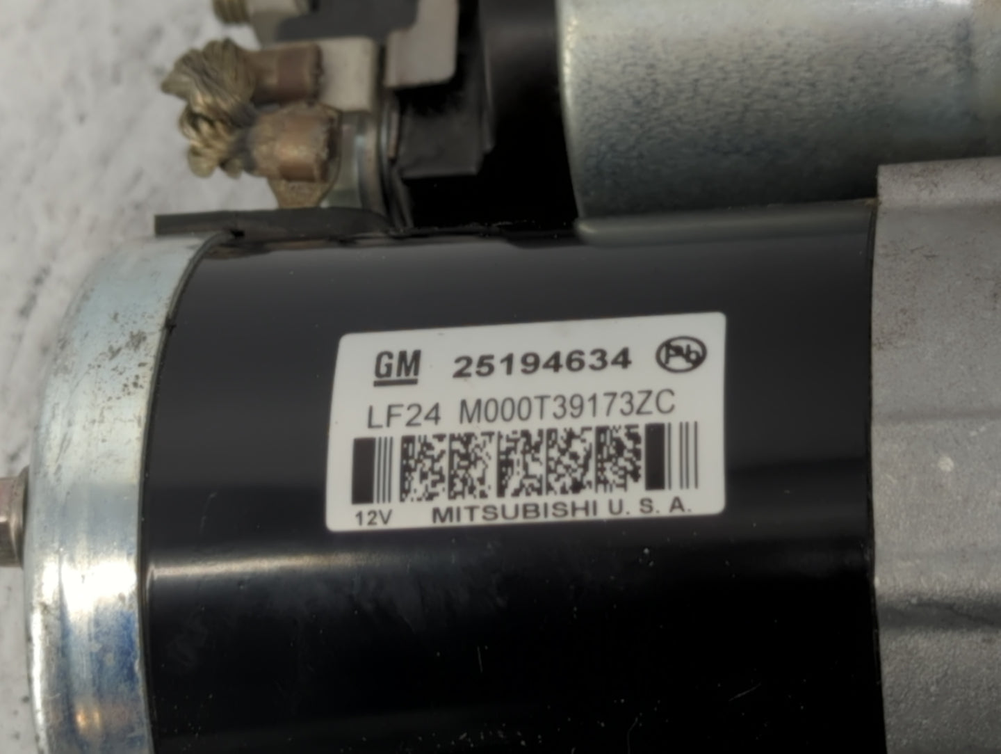 2013-2021 Chevrolet Trax Car Starter Motor Solenoid OEM P/N:M000T39173ZC 25194634 Fits OEM Used Auto Parts - Oemusedautopart