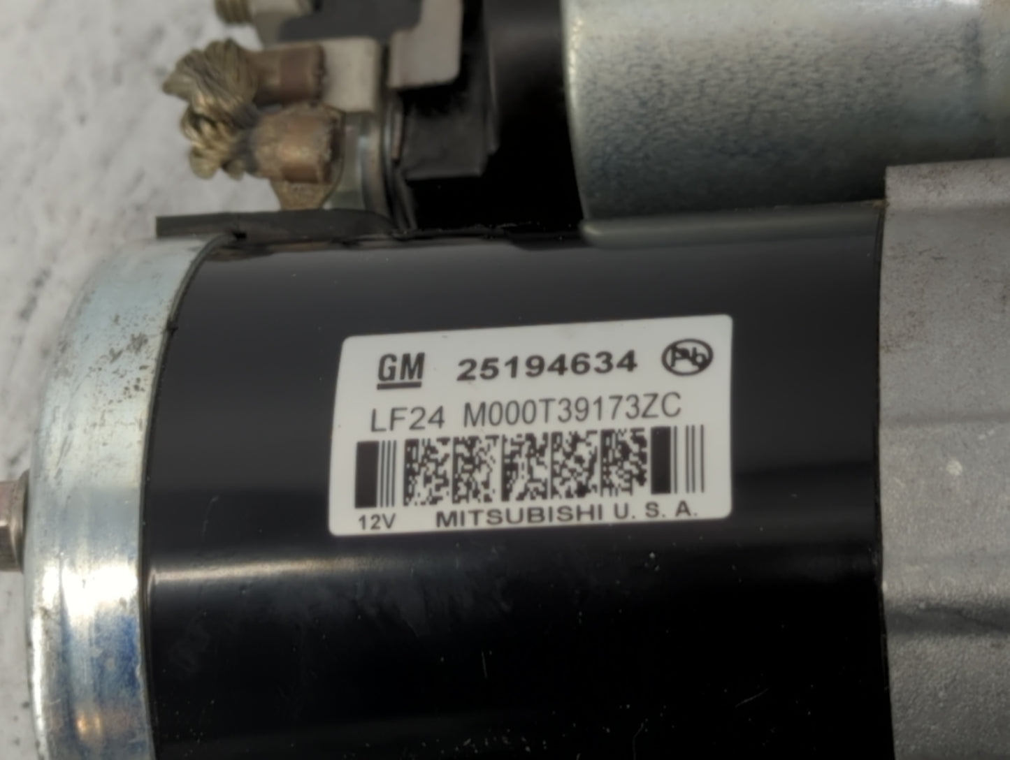 2013-2021 Chevrolet Trax Car Starter Motor Solenoid OEM P/N:M000T39173ZC 25194634 Fits OEM Used Auto Parts - Oemusedautopart