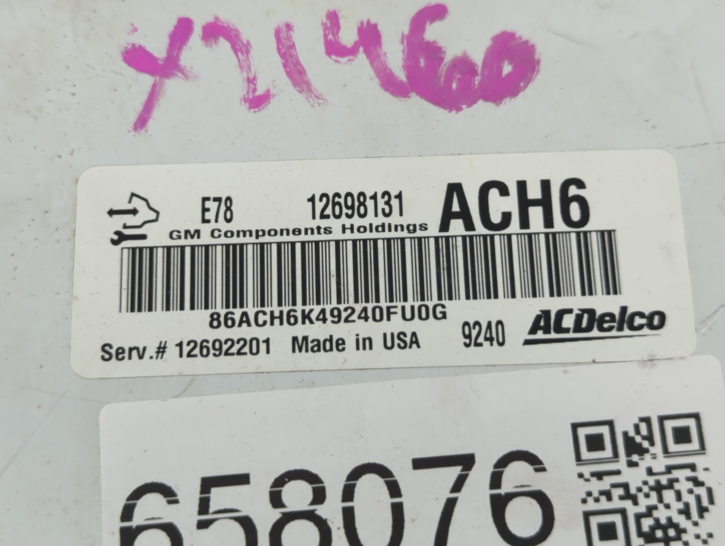 2017-2021 Chevrolet Trax PCM Engine Control Computer ECU ECM PCU OEM P/N:E78 12698131 Fits Fits 2017 2018 2019 2020 2021 OEM