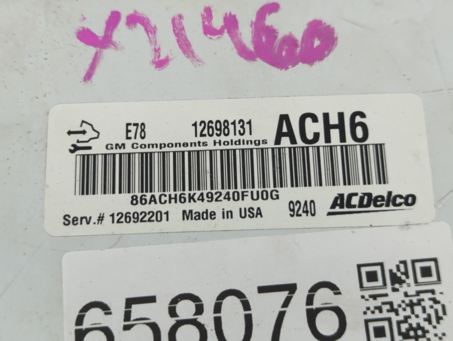 2017-2021 Chevrolet Trax PCM Engine Control Computer ECU ECM PCU OEM P/N:E78 12698131 Fits Fits 2017 2018 2019 2020 2021 OEM