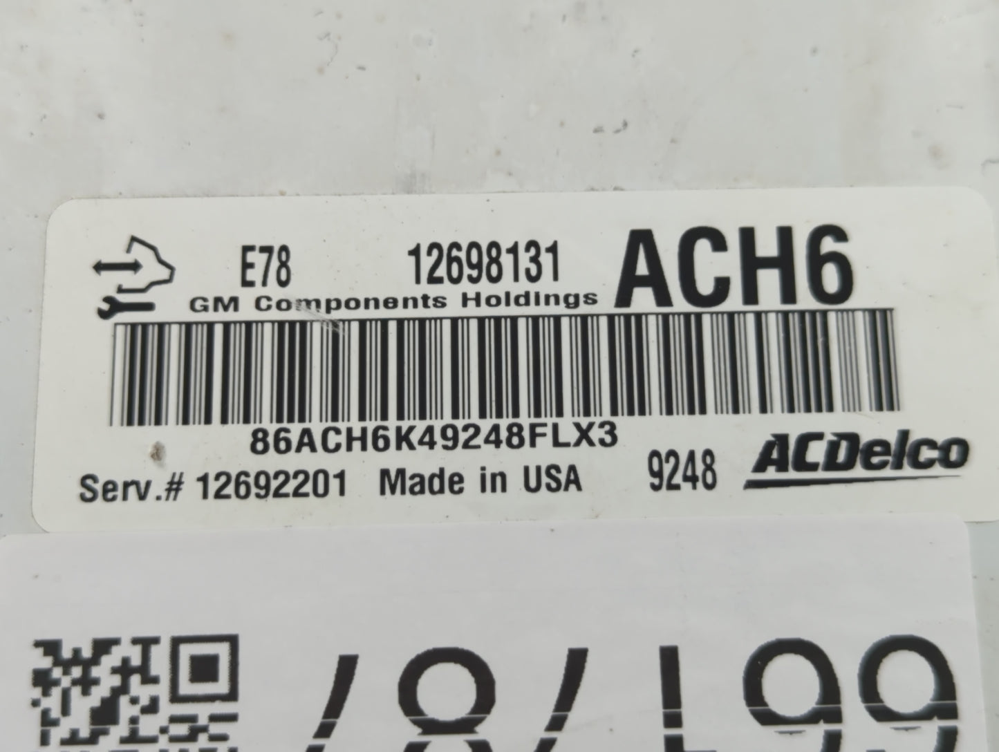 2017-2021 Chevrolet Trax PCM Engine Control Computer ECU ECM PCU OEM P/N:12692201 12698131 Fits Fits 2017 2018 2019 2020 202