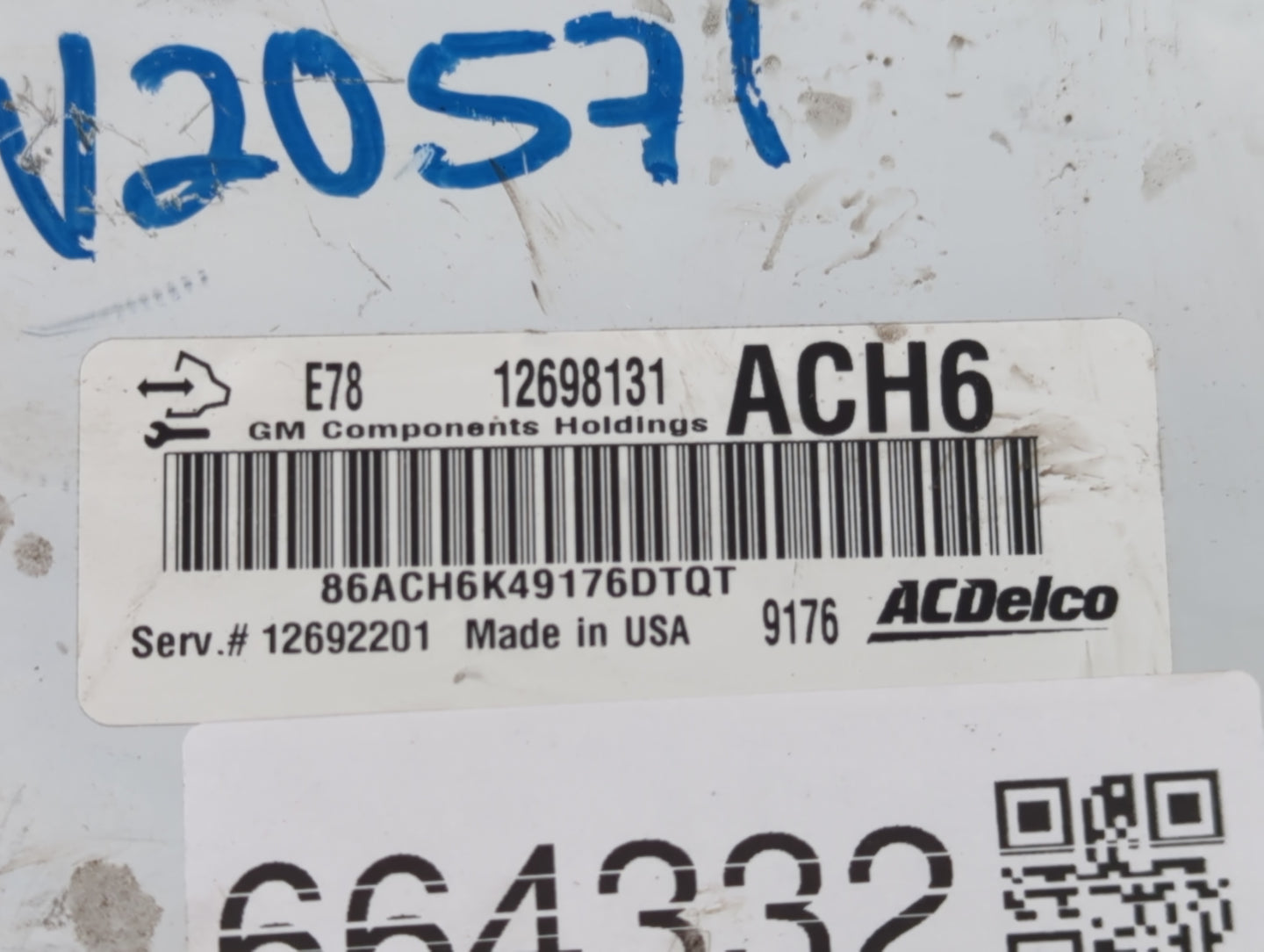 2017-2021 Chevrolet Trax PCM Engine Control Computer ECU ECM PCU OEM P/N:12698131 Fits Fits 2017 2018 2019 2020 2021 OEM Use
