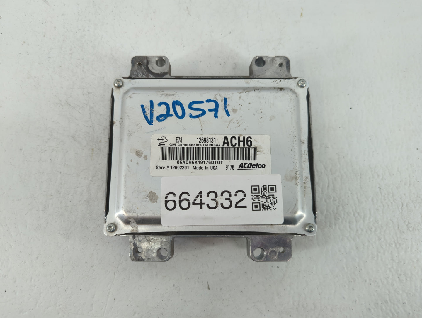 2017-2021 Chevrolet Trax PCM Engine Control Computer ECU ECM PCU OEM P/N:12698131 Fits Fits 2017 2018 2019 2020 2021 OEM Use