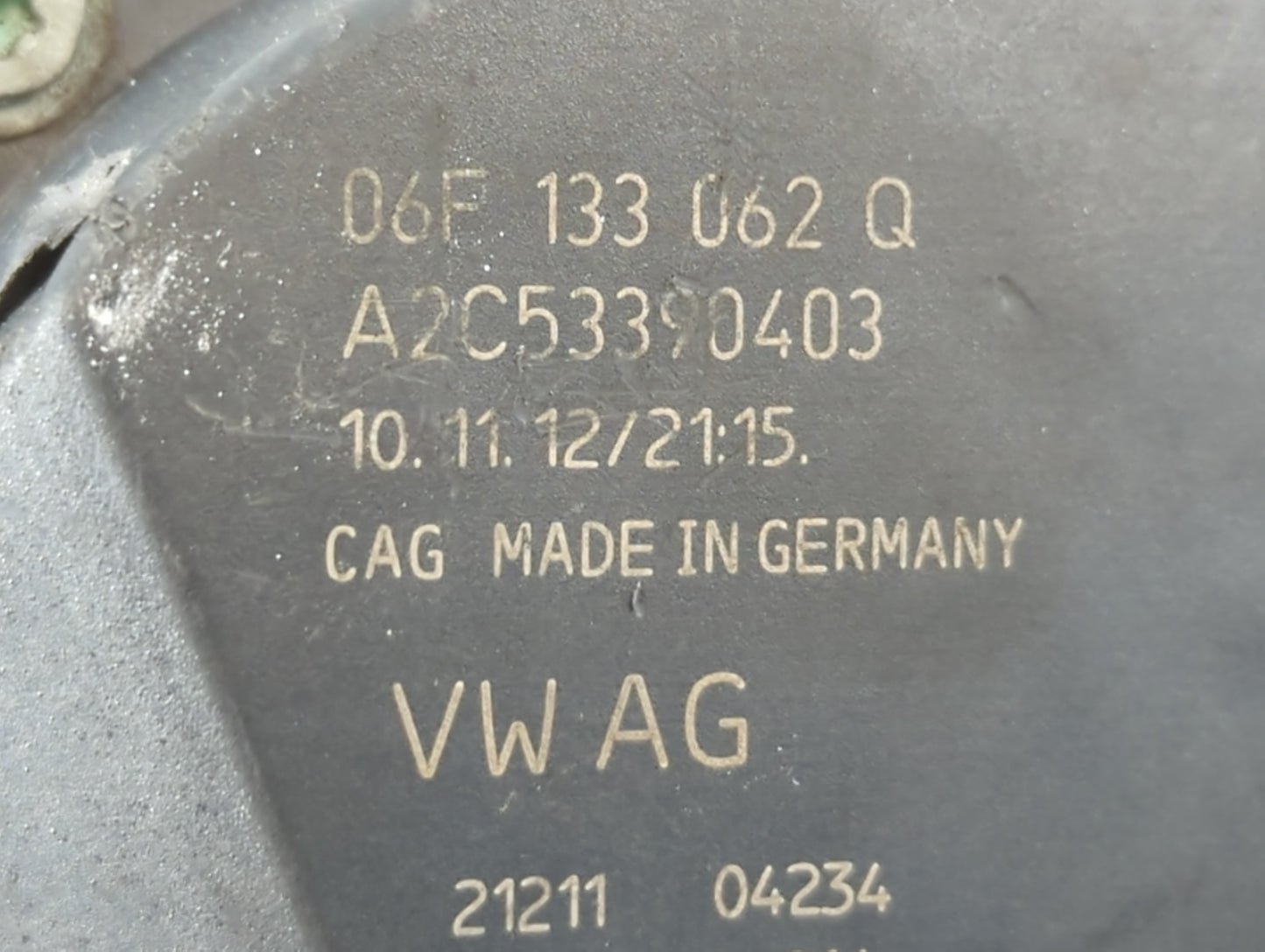 2013-2021 Chevrolet Trax Throttle Body P/N:A2C53390403 06F 133 062 Q Fits OEM Used Auto Parts - Oemusedautoparts1.com