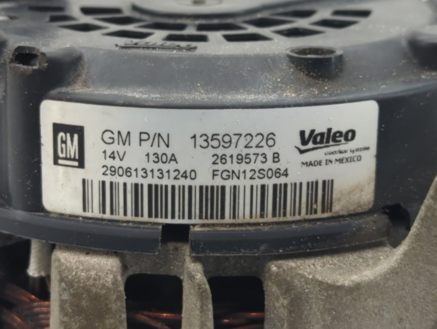 2013-2021 Chevrolet Trax Alternator Replacement Generator Charging Assembly Engine OEM P/N:2619573 B 13597226 Fits OEM Used 