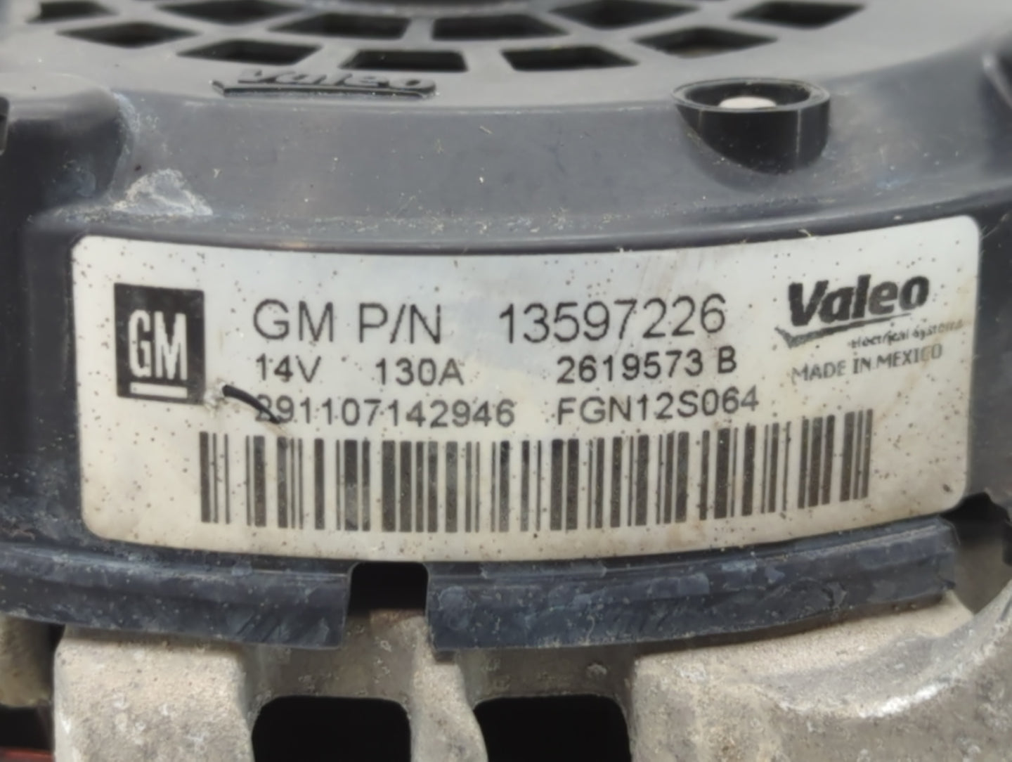 2013-2021 Chevrolet Trax Alternator Replacement Generator Charging Assembly Engine OEM P/N:13597226 Fits OEM Used Auto Parts