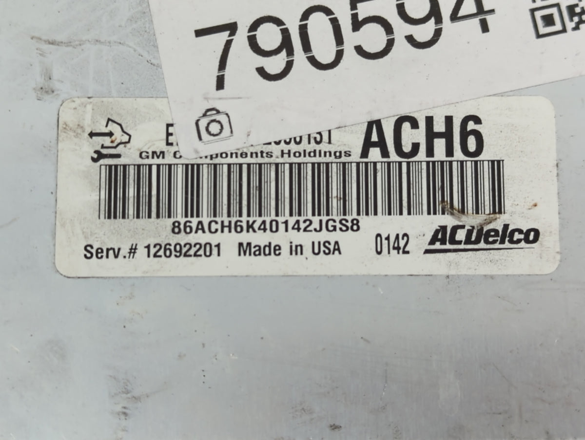 2017-2021 Chevrolet Trax PCM Engine Control Computer ECU ECM PCU OEM P/N:12692201 Fits 2017 2018 2019 2020 2021 OEM Used Aut