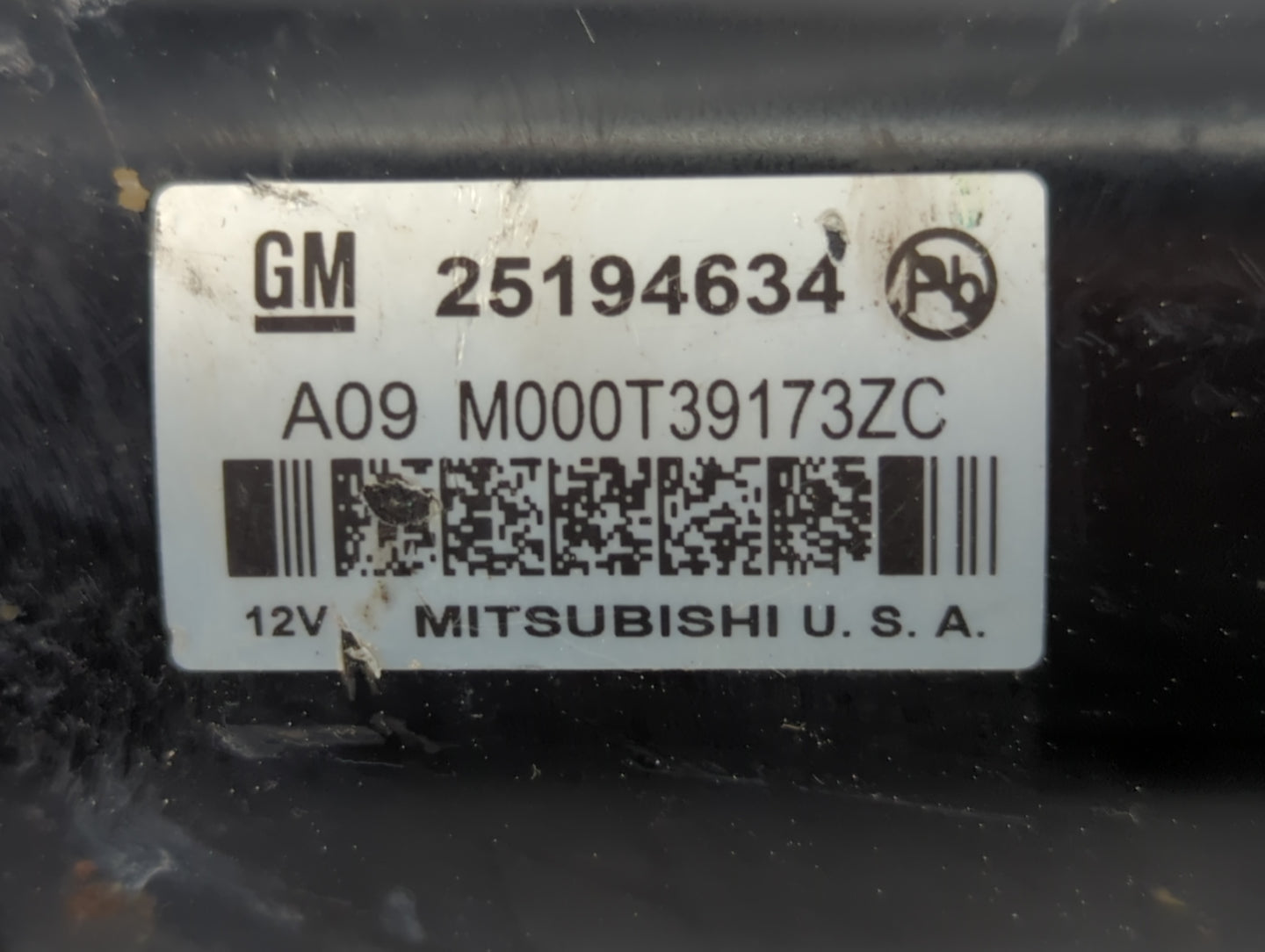 2013-2021 Chevrolet Trax Car Starter Motor Solenoid OEM P/N:25194634 Fits OEM Used Auto Parts - Oemusedautoparts1.com