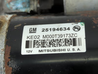 2013-2021 Chevrolet Trax Car Starter Motor Solenoid OEM P/N:M000T39173ZC 25194634 Fits OEM Used Auto Parts - Oemusedautopart