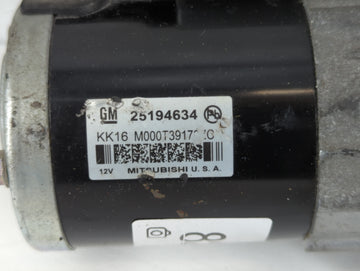 2013-2021 Chevrolet Trax Car Starter Motor Solenoid OEM P/N:25194634 Fits OEM Used Auto Parts