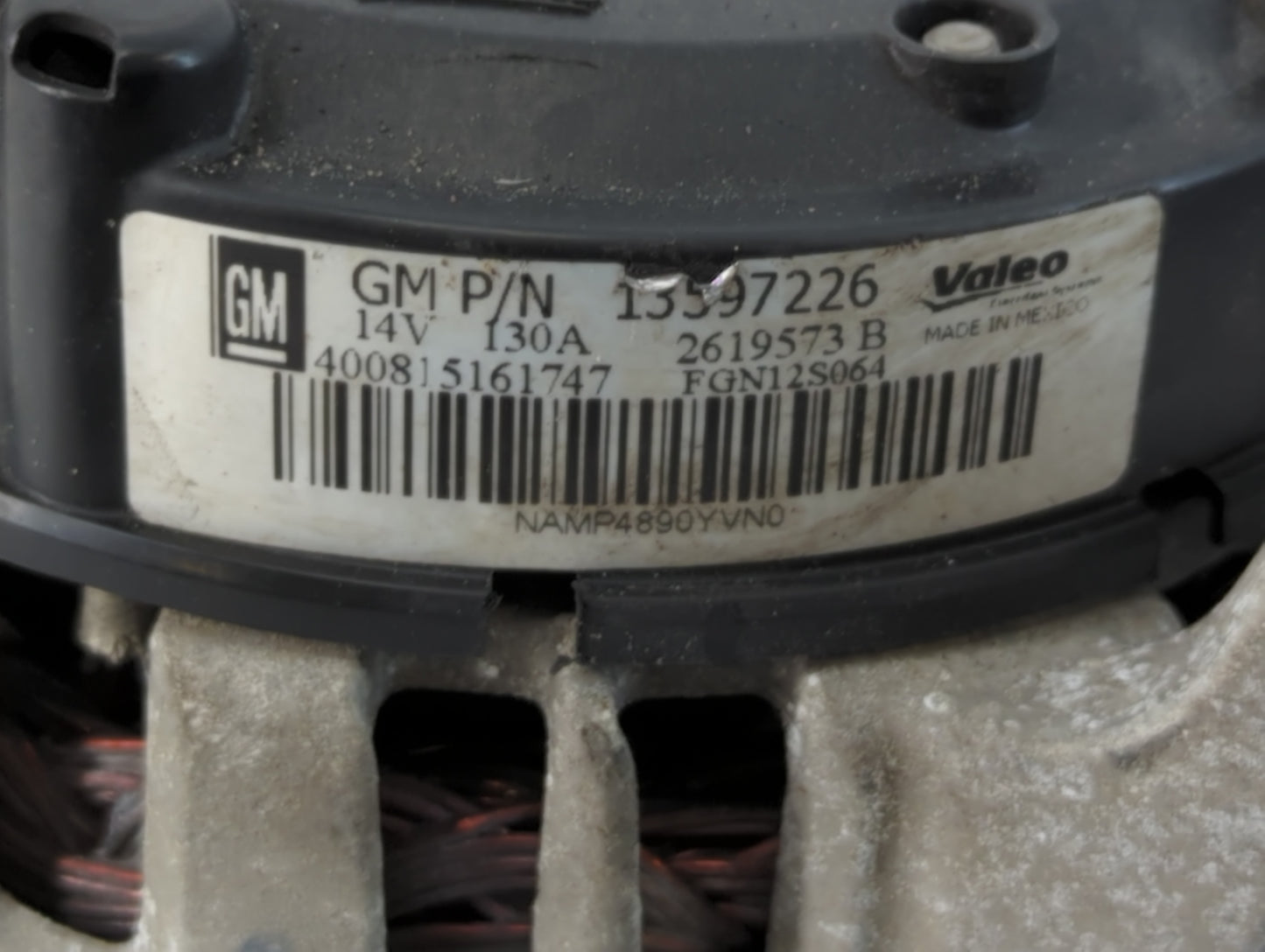 2013-2021 Chevrolet Trax Alternator Replacement Generator Charging Assembly Engine OEM P/N:13597226 Fits OEM Used Auto Parts