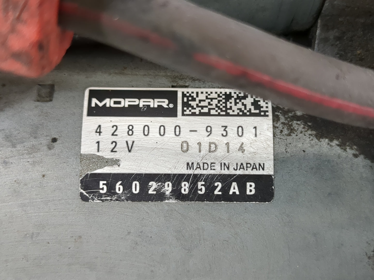 2017-2022 Chrysler 300 Car Starter Motor Solenoid OEM P/N:56029852AB 42800-9301 Fits OEM Used Auto Parts - Oemusedautoparts1