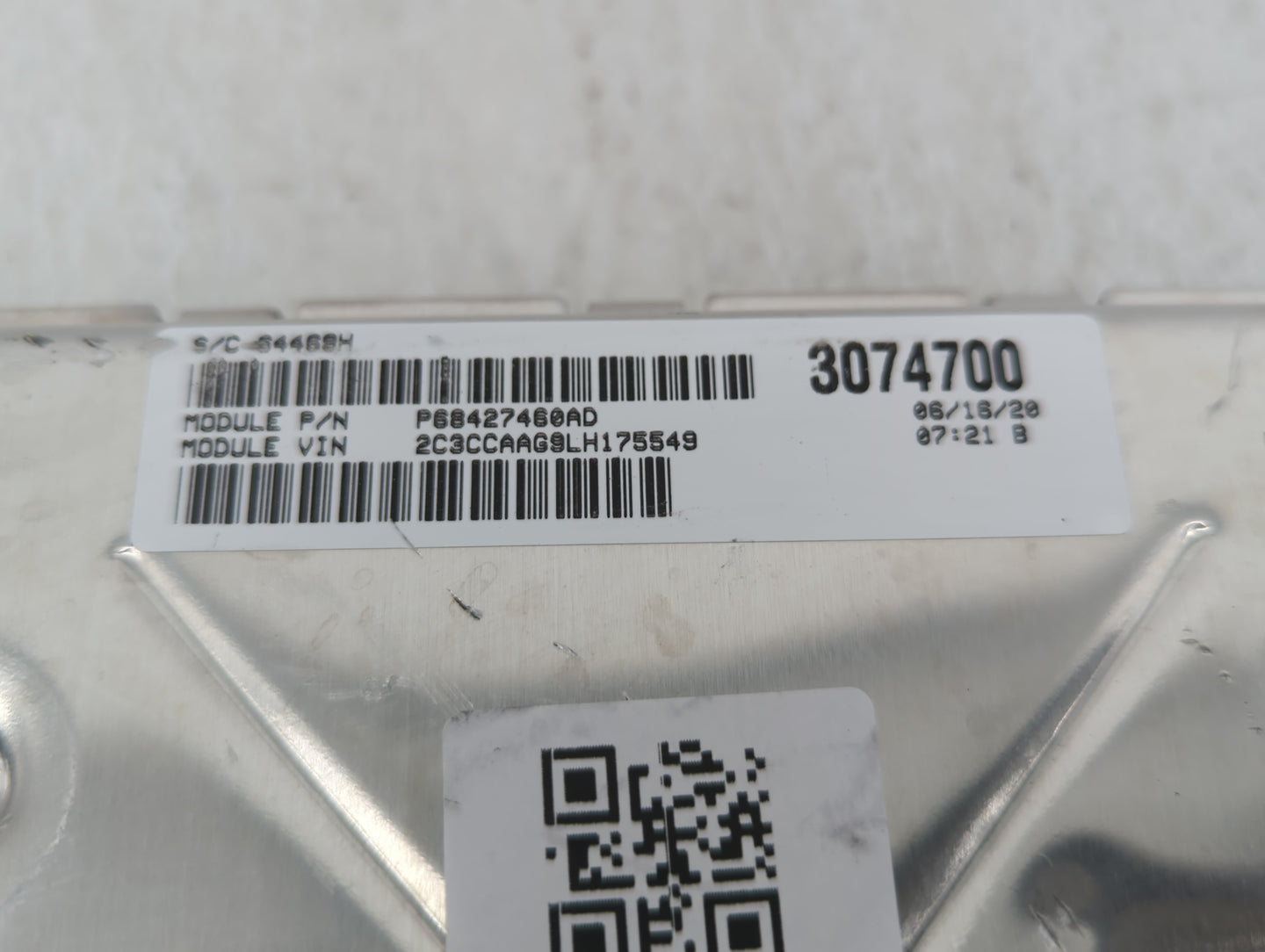 2020-2022 Chrysler 300 PCM Engine Control Computer ECU ECM PCU OEM P/N:P68434924AA Fits Fits 2020 2021 2022 OEM Used Auto Pa