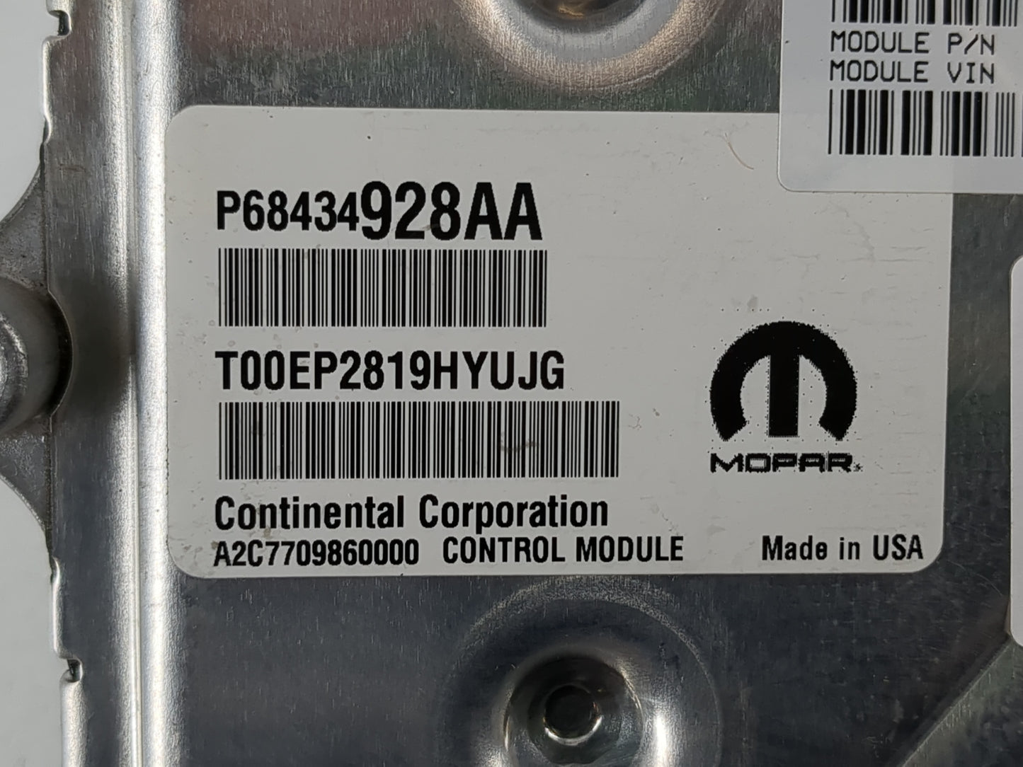 2020-2022 Chrysler Pacifica PCM Engine Control Computer ECU ECM PCU OEM P/N:P68434928AA Fits Fits 2020 2021 2022 OEM Used Au