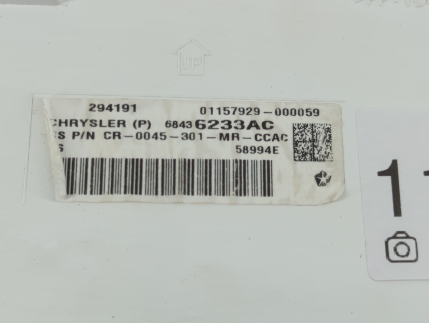 2020 Chrysler Pacifica Instrument Cluster Speedometer Gauges P/N:68436233AC Fits OEM Used Auto Parts - Oemusedautoparts1.com