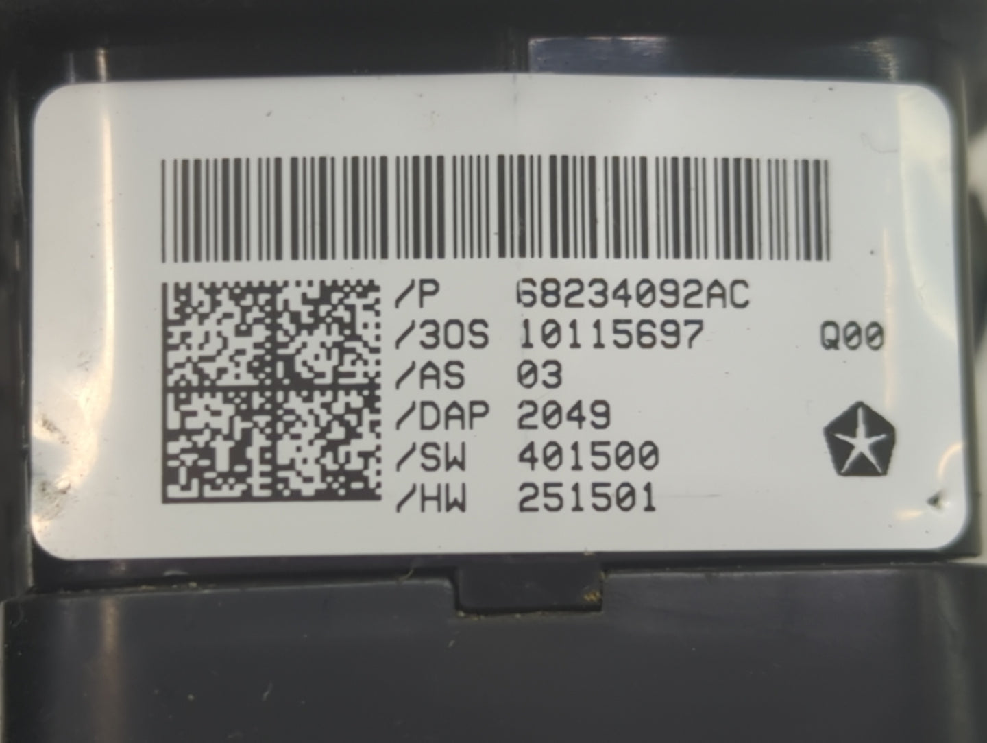 2017-2022 Chrysler Pacifica Master Power Window Switch Replacement Driver Side Left P/N:68234092AC Fits OEM Used Auto Parts 