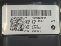 2017-2022 Chrysler Pacifica Master Power Window Switch Replacement Driver Side Left P/N:68234092AC Fits OEM Used Auto Parts 