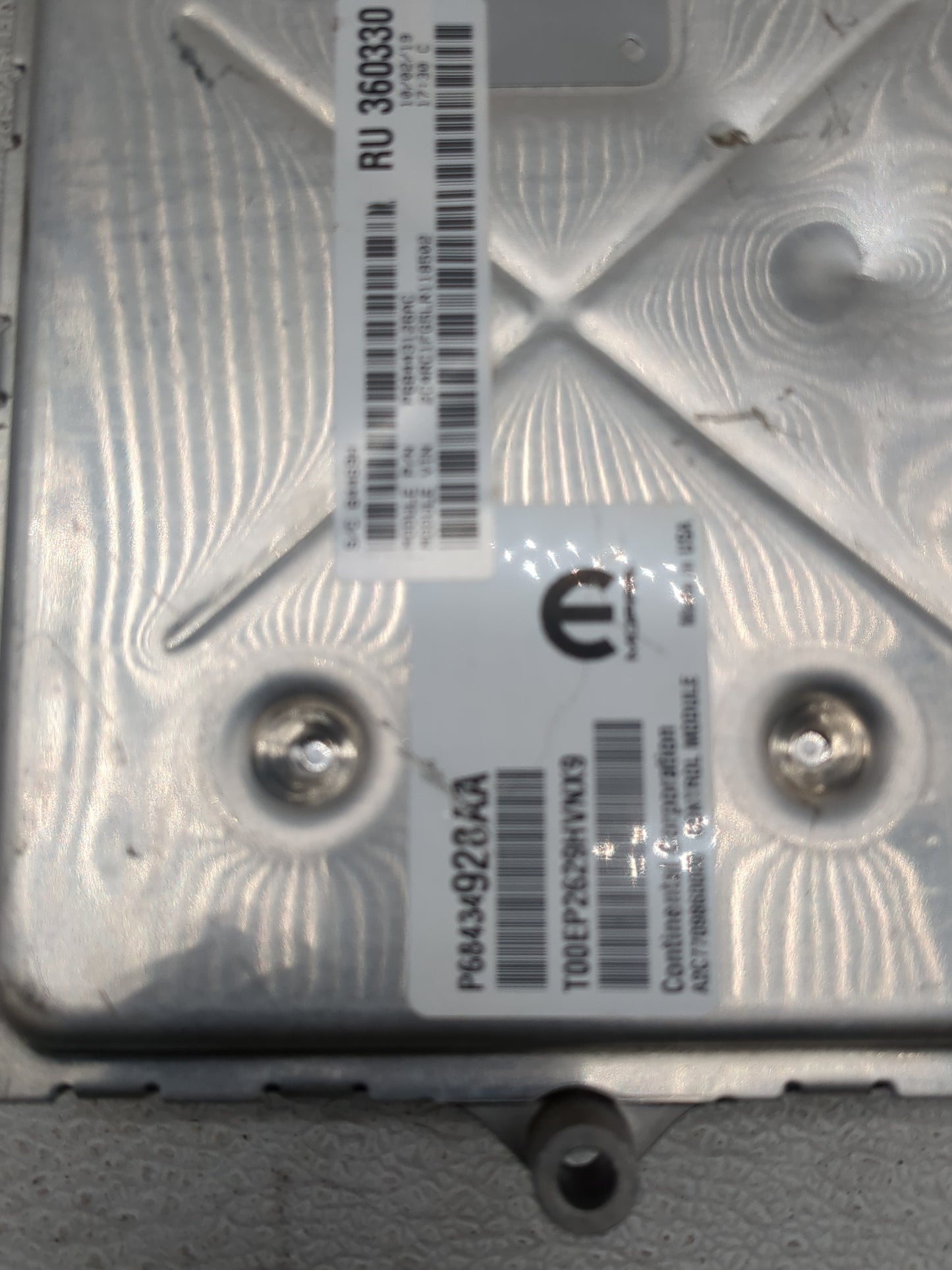 2020-2022 Chrysler Pacifica PCM Engine Control Computer ECU ECM PCU OEM P/N:68434928AA Fits Fits 2020 2021 2022 OEM Used Aut