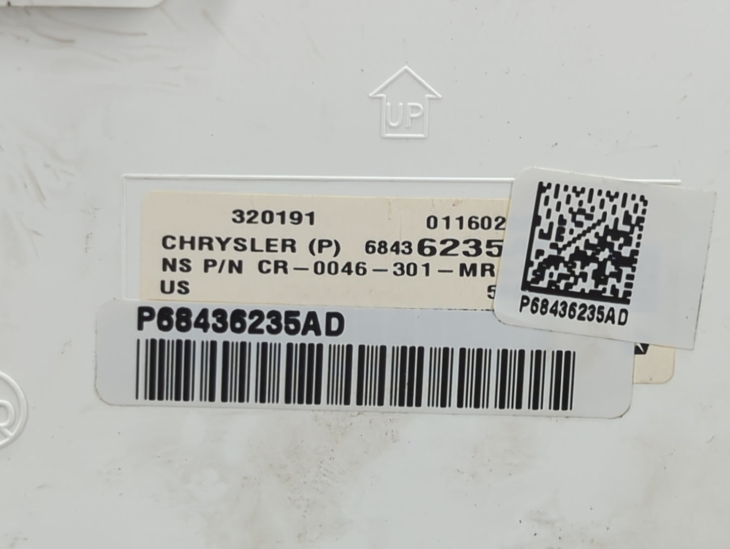2020 Chrysler Pacifica Instrument Cluster Speedometer Gauges P/N:P68436235AD 68436235, CR-0046-301-MR Fits OEM Used Auto Par