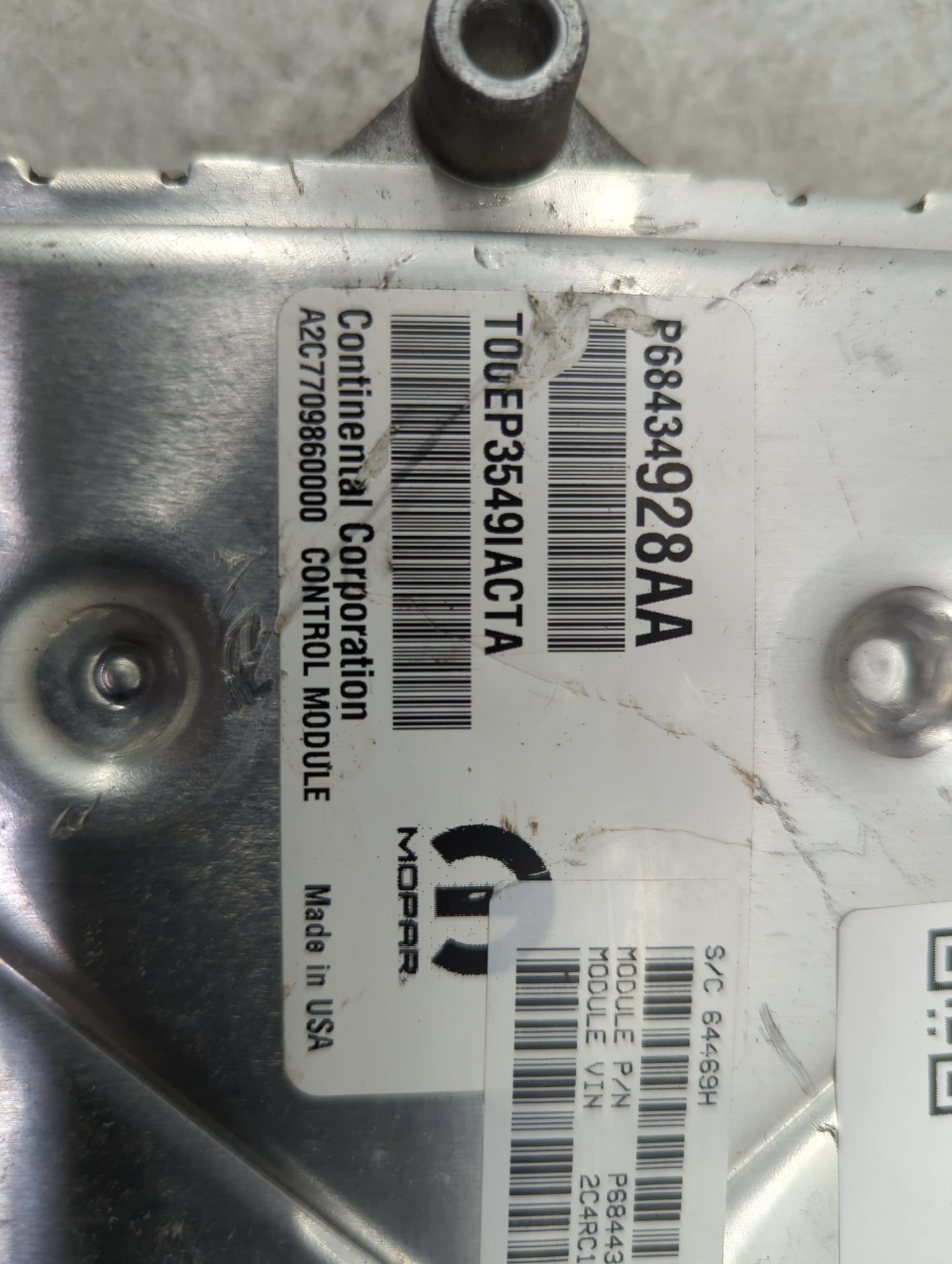 2020-2022 Chrysler Pacifica PCM Engine Control Computer ECU ECM PCU OEM P/N:P68434928AA A2C73312800 Fits Fits 2020 2021 2022