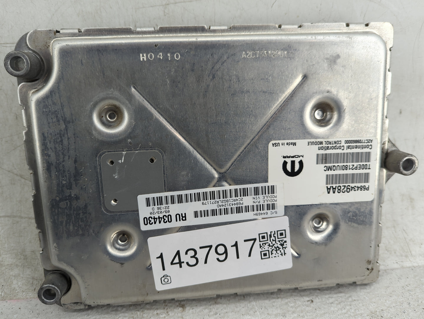 2020-2022 Chrysler Pacifica PCM Engine Control Computer ECU ECM PCU OEM Fits OEM Used Auto Parts - Oemusedautoparts1.com