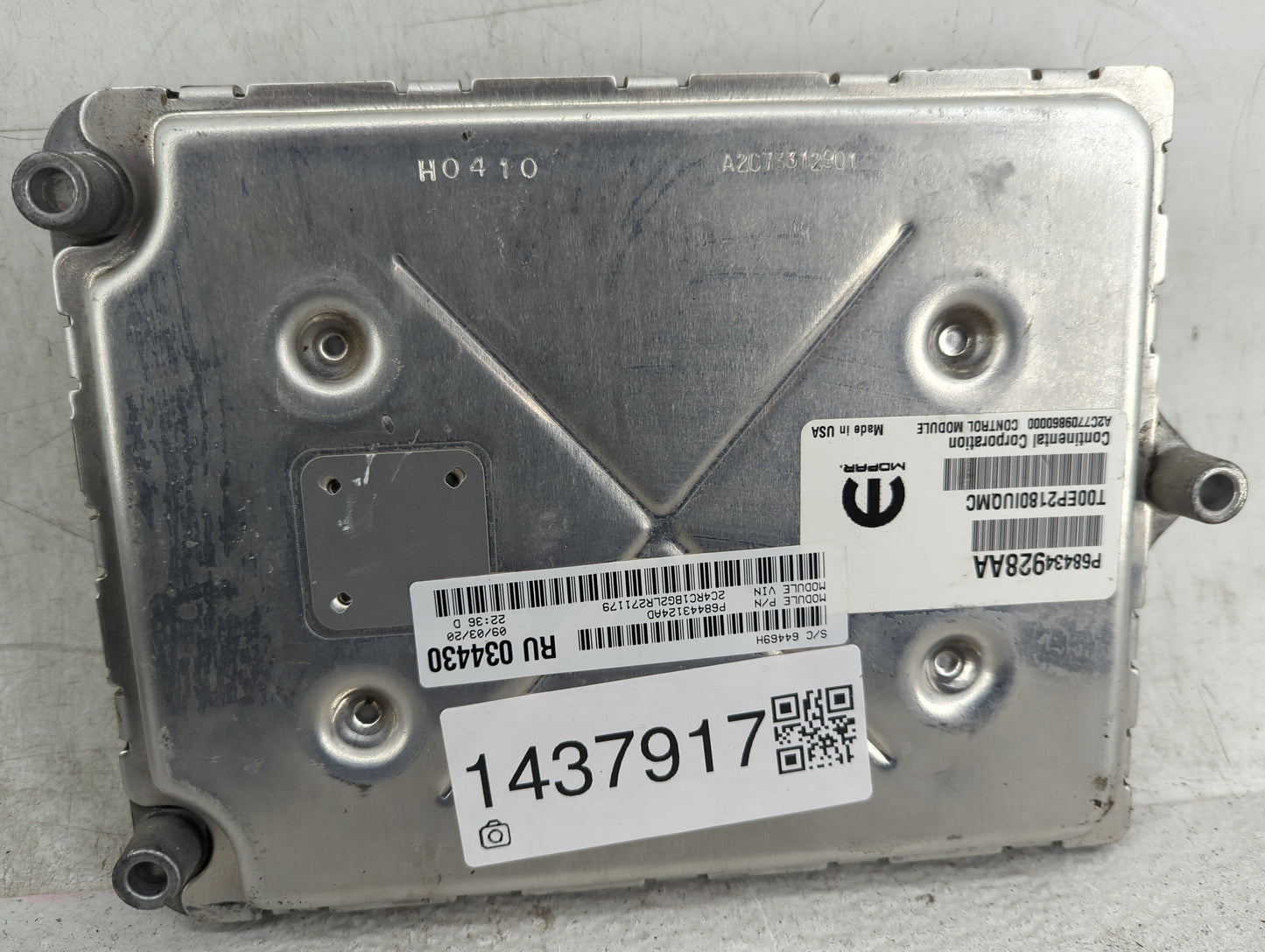 2020-2022 Chrysler Pacifica PCM Engine Control Computer ECU ECM PCU OEM Fits OEM Used Auto Parts - Oemusedautoparts1.com
