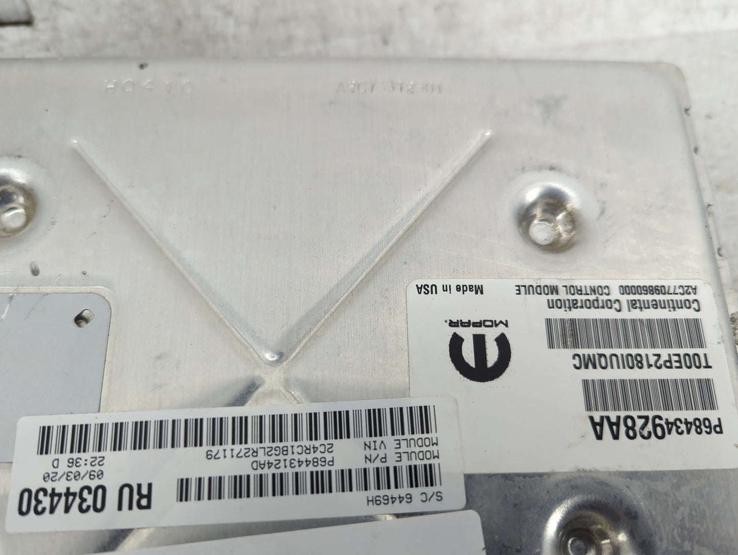 2020-2022 Chrysler Pacifica PCM Engine Control Computer ECU ECM PCU OEM Fits OEM Used Auto Parts - Oemusedautoparts1.com