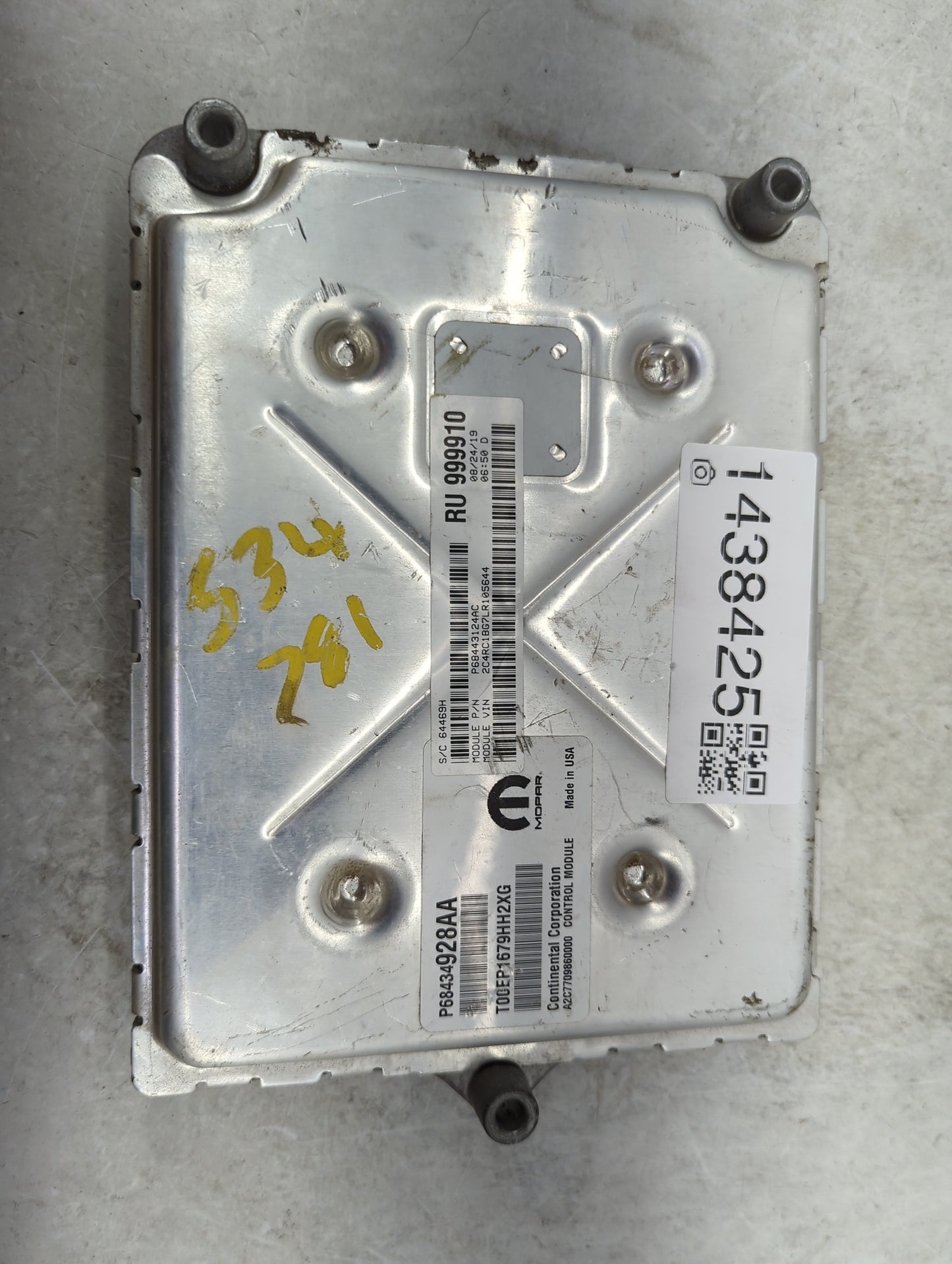 2020-2022 Chrysler Pacifica PCM Engine Control Computer ECU ECM PCU OEM P/N:P68434928AA T00EP1679HH2XG Fits Fits 2020 2021 2