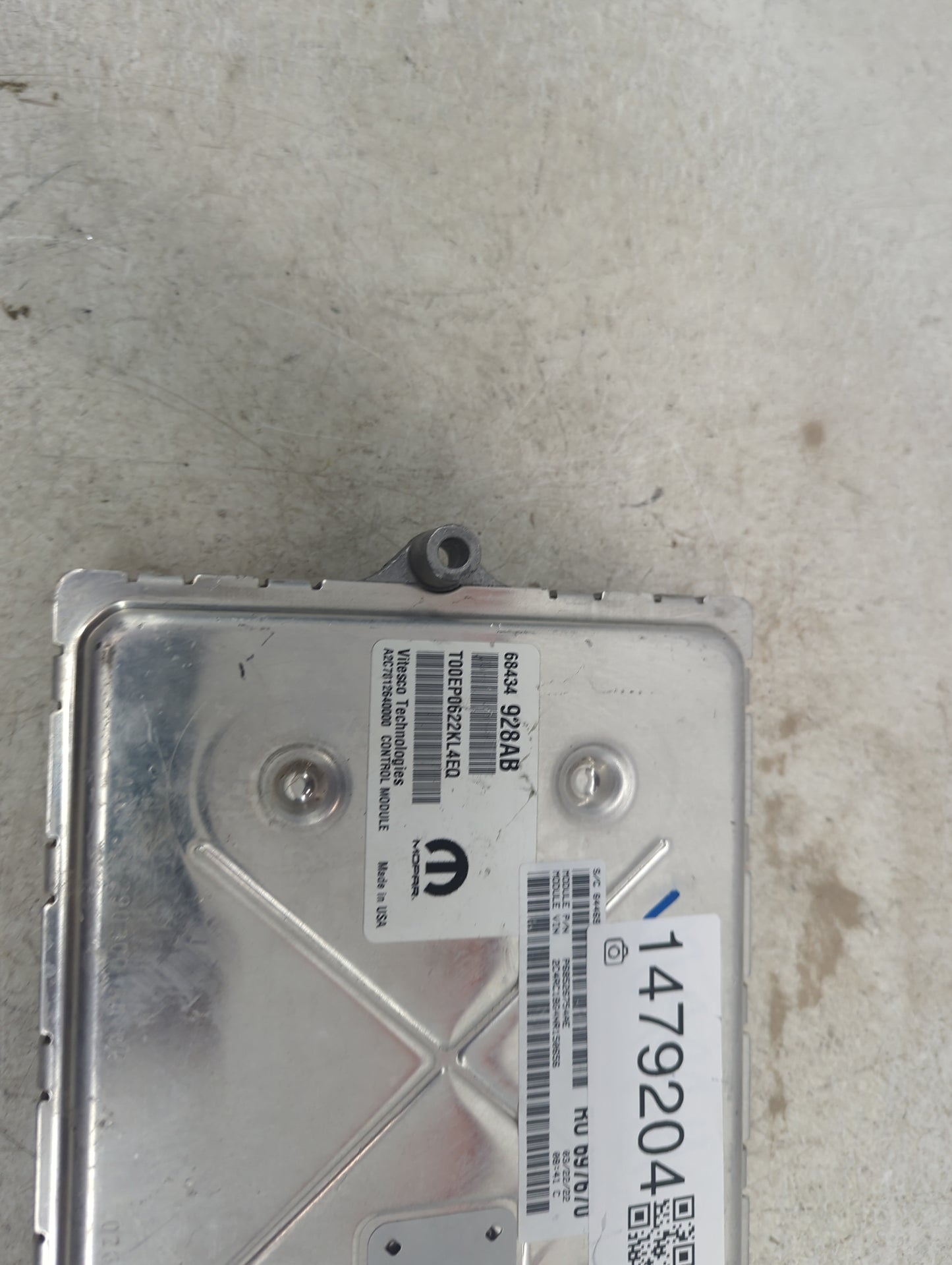 2020-2022 Chrysler Pacifica PCM Engine Control Computer ECU ECM PCU OEM P/N:68434928AB T00EP0622KL4EQ Fits Fits 2020 2021 20